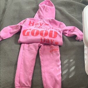 Cat & Jack Pink Kids Matching Set